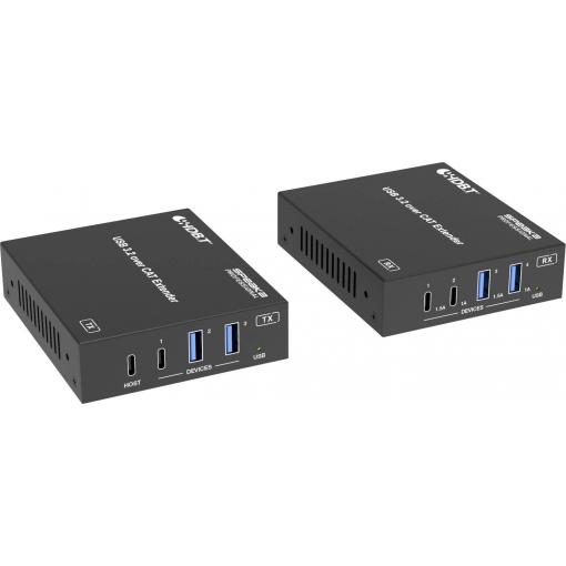 SpeaKa Professional SP-USBE-820 7+1 port KVM prodlužovač lze ovládat prostřednictvím PC černá