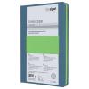 Sigel LS204 poznámková kniha Linescape Hardcover DIN A5 čtverečkovaný středně modrá , neonově zelená Počet listů: 88