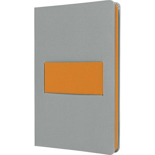 Sigel LS200 poznámková kniha Linescape Hardcover DIN A5 čtverečkovaný světle šedá, neonově oranžová Počet listů: 88