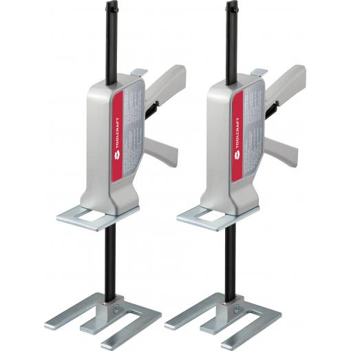 TOOLCRAFT 2xTO-10104636 Sada se skládá ze dvou jednoruční montážní nářadí TOOLCRAFT, max. nostnost 150 kg