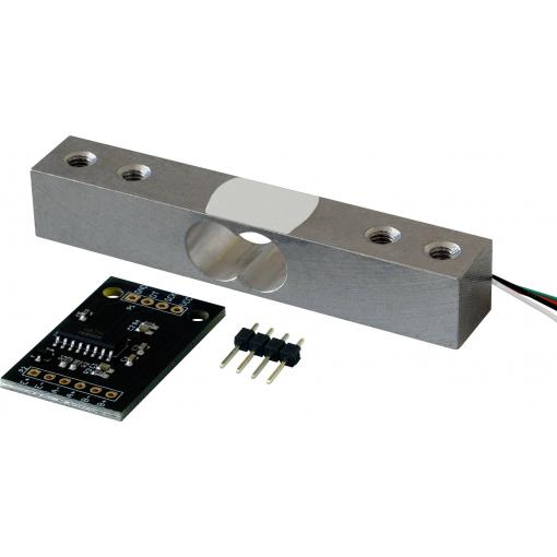 Joy-it HX711-40 HX711-40 ADC modul HX711 s 24 kg váhový senzor - 10bitový a/D převodník Kalibrováno dle bez certifikátu