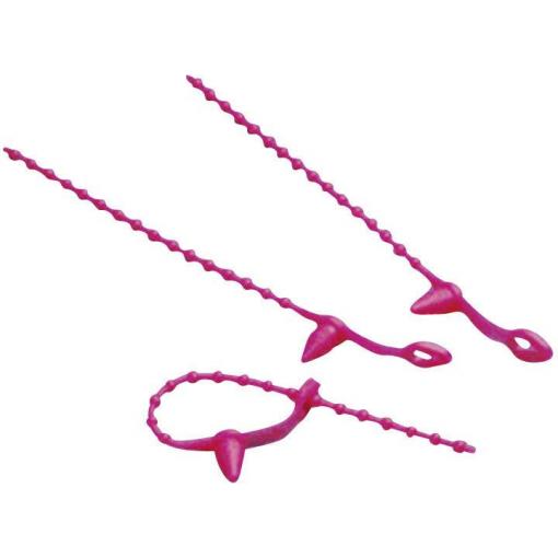 TRU COMPONENTS 1592909, TC-STVR130RD7203, stahovací pásky, 3 mm, 130 mm, červená, s rozpěrnou kotvou, 1 ks