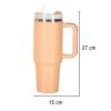Termohrnek s brčkem 1200 ml, růžový, nerezová ocel