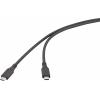Renkforce USB kabel USB 4.0 USB-C ® zástrčka 1.00 m černá RF-6830438