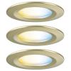 Paulmann 92445 LED stropní svítidlo, LED vestavné svítidlo, 6 W, zlatá (matná)
