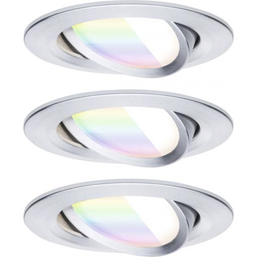 Paulmann 92435 LED stropní svítidlo, LED vestavné svítidlo, 6 W, Hliník (soustružený)