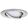 Paulmann 92439 LED stropní svítidlo, LED vestavné svítidlo, 6 W, železo (kartáčované)