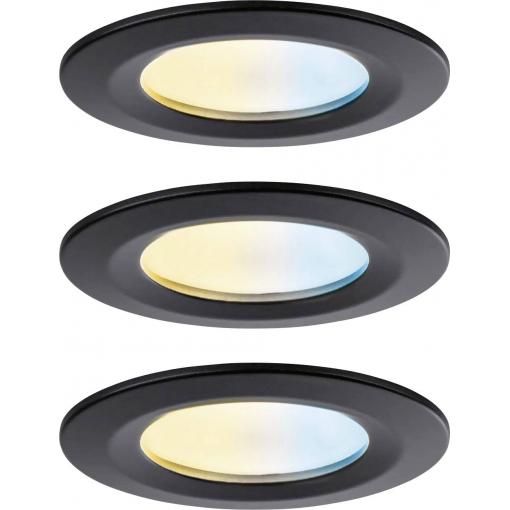 Paulmann 92446 LED stropní svítidlo, LED vestavné svítidlo, 6 W, černá (matná)