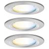 Paulmann 92443 LED stropní svítidlo, LED vestavné svítidlo, 6 W, železo (kartáčované)