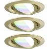 Paulmann 92436 LED stropní svítidlo, LED vestavné svítidlo, 6 W, zlatá (matná)
