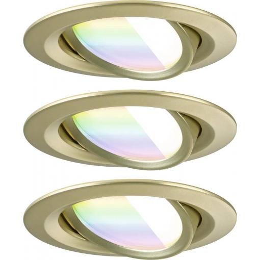 Paulmann 92436 LED stropní svítidlo, LED vestavné svítidlo, 6 W, zlatá (matná)