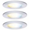 Paulmann 92444 LED stropní svítidlo, LED vestavné svítidlo, 6 W, Hliník (soustružený)