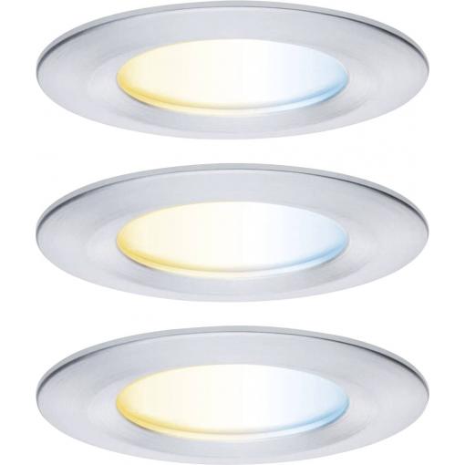 Paulmann 92444 LED stropní svítidlo, LED vestavné svítidlo, 6 W, Hliník (soustružený)