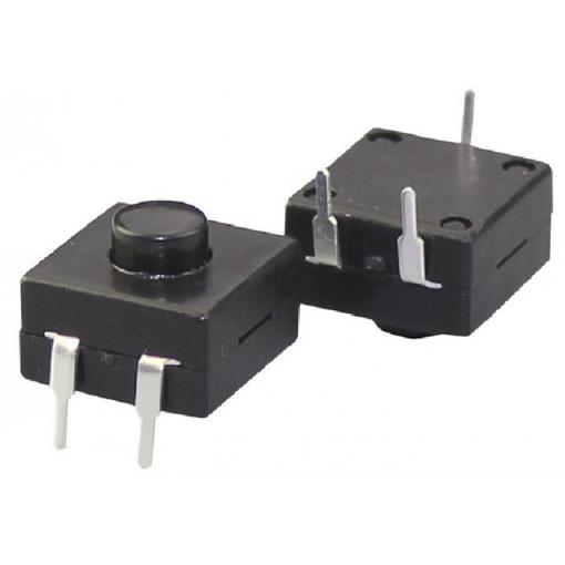 Stiskací tlačítko PBS-07-213, ON-ON-OFF, 30 V / 1 A, 11 × 11,8 mm