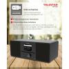 Telestar TOP 300 Schwarz 5700300 rádio CD, internetové, DAB+, FM, USB, Wi-Fi, internet, DAB+, CD, Bluetooth, AUX, vč. dálkového ovládání, černá