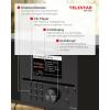 Telestar TOP 300 Schwarz 5700300 rádio CD, internetové, DAB+, FM, USB, Wi-Fi, internet, DAB+, CD, Bluetooth, AUX, vč. dálkového ovládání, černá