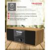 Telestar TOP 300 Holz 5701300 rádio CD, internetové, DAB+, FM, USB, Wi-Fi, internet, DAB+, CD, Bluetooth, AUX, vč. dálkového ovládání, dřevo