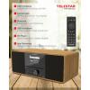 Telestar TOP 300 Holz 5701300 rádio CD, internetové, DAB+, FM, USB, Wi-Fi, internet, DAB+, CD, Bluetooth, AUX, vč. dálkového ovládání, dřevo