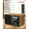 Telestar TOP 200 Holz 5701200 internetové přenosné rádio, internetové, DAB+, FM, Bluetooth, USB, Wi-Fi, AUX, dřevo