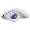 Logitech ERGO M575S Trackball, přenos Bluetooth®, bezdrátový, 5 tlačítko, 2000 dpi, modrá, bílá