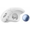 Logitech ERGO M575S Trackball, přenos Bluetooth®, bezdrátový, 5 tlačítko, 2000 dpi, modrá, bílá