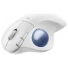 Logitech ERGO M575S Trackball, přenos Bluetooth®, bezdrátový, 5 tlačítko, 2000 dpi, modrá, bílá
