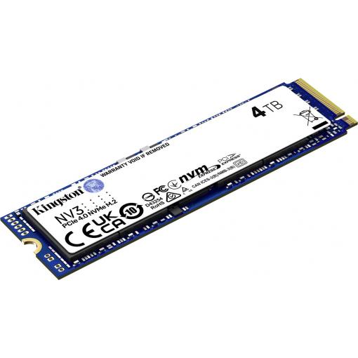 Kingston 4 TB interní SSD disk NVMe/PCIe M.2 M.2 NVMe PCIe 4.0 x4 SNV3S/4000G