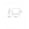 OSRAM HOMELIGHTING FLOODLIGHT LUX 10W 830 BLACK 4099854489365 LED reflektor 10.00 W Barvy světla (LED svítidlo): teplá bílá