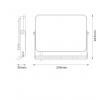 OSRAM HOMELIGHTING FLOODLIGHT LUX 50W 830 BLACK 4099854489747 LED reflektor 50.00 W Barvy světla (LED svítidlo): teplá bílá