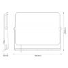 OSRAM HOMELIGHTING FLOODLIGHT LUX 100W 830 BLACK 4099854489860 LED reflektor 100.00 W Barvy světla (LED svítidlo): teplá bílá