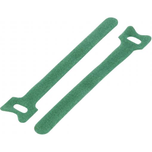 TRU COMPONENTS TC-MGT-150GN203 kabelový manažer na suchý zip ke spojování háčková a flaušová část (d x š) 150 mm x 12 mm zelená 1 ks