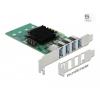 Delock 89048 karta PCI-Express USB 3.2 (Gen 1x1) PCIe