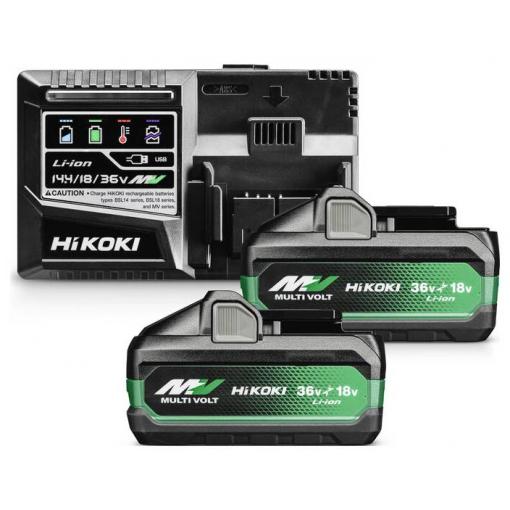 HiKOKI UC18YSL3WJZ akumulátor do nářadí a nabíječka 18 V, 36 V 4 Ah, 8 Ah