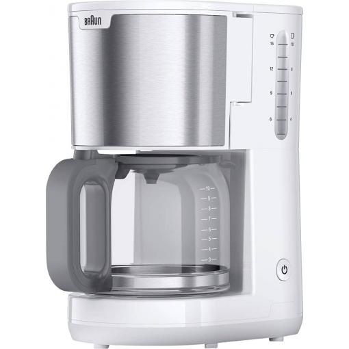 Braun KF 1500 WH kávovar bílá připraví šálků najednou=10