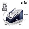 Braun IS 7282 BL 0128805001 parní žehlička stanice 2700 W modrá, bílá