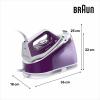 Braun IS 1514 VI 0128807002 parní žehlička stanice 2200 W bílá, fialová