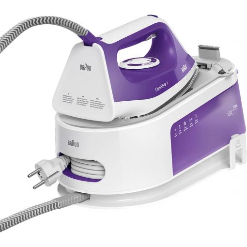 Braun IS 1014 VI 0128802001 parní žehlička stanice 2200 W bílá, fialová