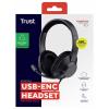 Trust Trust Ayda Max - Headset - On-Ear - kabelgebunden Audio čip pro sluchátka kabelová černá Potlačení hluku