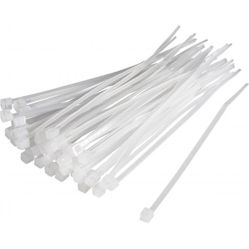 TRU COMPONENTS 1593682, TC-KL20SLZ-30M203, stahovací pásky, 4.80 mm, 300 mm, přírodní, 100 ks