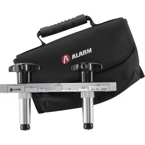 Alarm Werkzeuge 56013200 Montážní držáky baterií pro trubky 1/2 pevné seřizovací velikosti: 75, 100, 120, 150, 200 a 240 mm #####Batteriemontagelehre