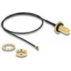 Delock pro Wi-Fi antény kabel [1x Zásuvka RPSMA - 1x IPEX zástrčka] 0.35 m černá, zlatá