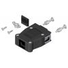 Conec SnapLock 16-003250E D-SUB pouzdro Pólů: 9 plast 90 °, 180 ° černá 1 ks