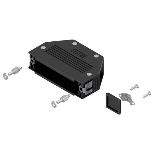 Conec SnapLock 16-003290E D-SUB pouzdro Pólů: 50 plast 90 °, 180 ° černá 1 ks