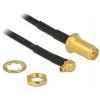 Delock pro Wi-Fi antény kabel [1x Zásuvka RPSMA - 1x MMCX zástrčka] 0.32 m černá