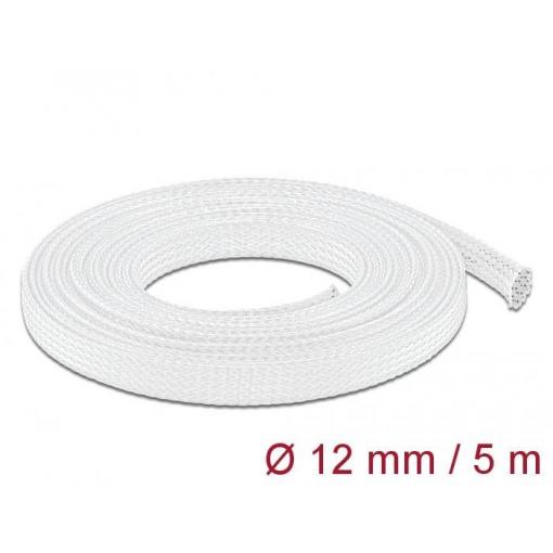 Delock 20694 20694 ochranný oplet bílá polyester 5 m 8 do 24 mm 1 ks