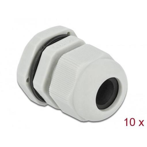 Delock 60199 voděodolná PG13.5 plast šedá 1 ks