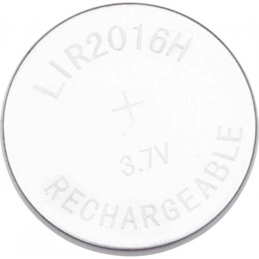 Akyga AKY1983 knoflíkový akumulátor LIR 2016 Li-Ion 28 mAh 3.7 V 1 ks