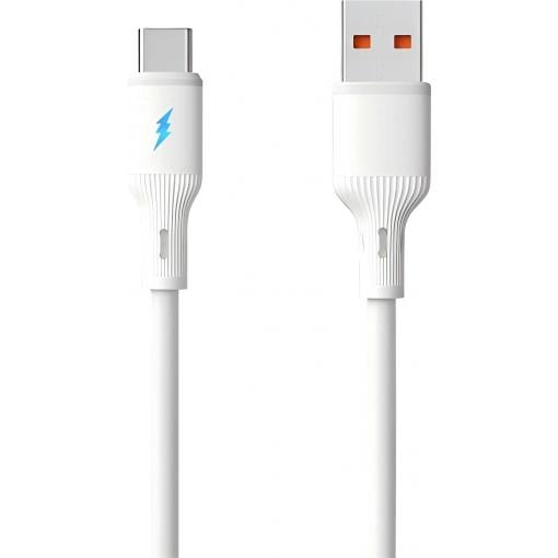 Akyga Kabel USB-C USB-A zástrčka, USB-C ® zástrčka 1.8 m bílá AK-USB-60