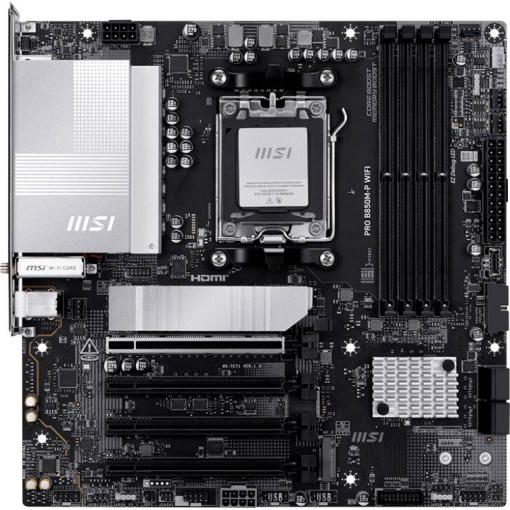 MSI 7E71-001R Základní deska Socket (PC) AMD AM5 Tvarový faktor Micro-ATX Čipová sada základní desky AMD® B850