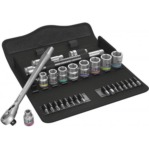 Wera Zyklop Metal 8100 SB 8 sada nástrčných klíčů, metrický, 3/8, 29dílná, 05004048001